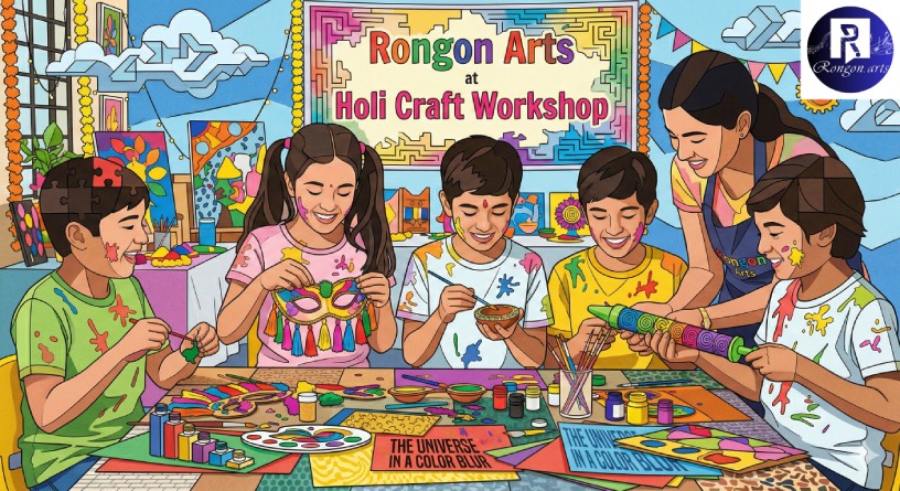 Unleash Their Creativity: Holi Craft Workshop for Kids (Ages 7+)