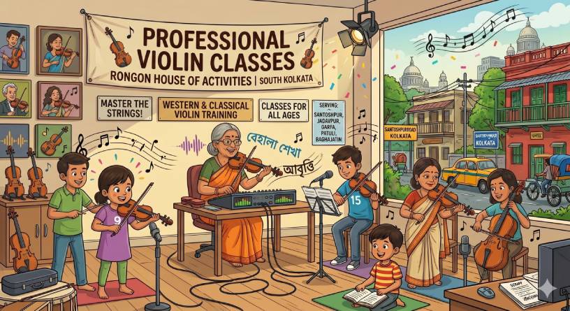 Violin Class in south kolkata - Rongon